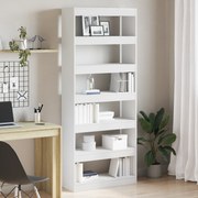 vidaXL Βιβλιοθήκη/Διαχωριστικό Χώρου Λευκό 80x30x198 εκ.
