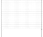 Τείχος και Πόστ Ασημί 1,6 x 10 m Ατσάλι