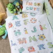 ΒΡΕΦΙΚΗ ΚΟΥΒΕΡΤΑ ΠΙΚΕ ΚΟΥΝΙΑΣ ALPHABET MONSTER 110X150 5205495605166