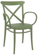 ΠΟΛΥΘΡΟΝΑ ΚΡΟΣ XL OLIVE GREEN ΠΟΛ/ΝΙΟΥ 57Χ51Χ87εκ.