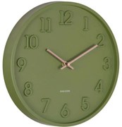 Ρολόι Τοίχου Calma KA6041GR 30cm Army Green Karlsson Πολυπροπυλένιο