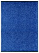 vidaXL Πατάκι Εισόδου Πλενόμενο Μπλε 90 x 120 εκ.