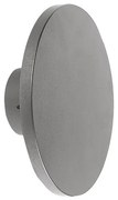 Adeleq Led Απλίκα PC ΄Εμμεσου Φωτισμού Στρογγυλή Φ165mm 8W 3000Κ Ip65 Γκρι 9-8986