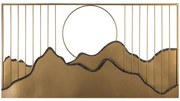 Διακοσμητικό Τοίχου Sagarmatha 279ENZ2565 114x4x60cm Gold Wallity Μέταλλο