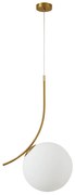 SE21-GM-30 SCEPTRE GOLD MATT OPAL GLASS PENDANT Γ3 HOMELIGHTING 77-8271