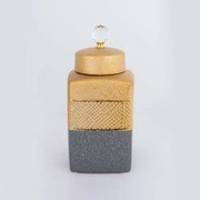 Διακοσμητικό Βάζο Με Καπάκι (14.5x14.5x30) Estheti 752-20332