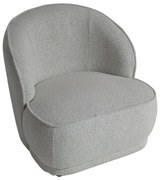 Artekko Cloud Εκρού Υφασμάτινη Μπουκλέ Πολυθρόνα (78x81x74)cm Artekko 735-2201-W