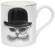 Κούπα Cat In Hat Majestic 09002-CH 9,4X8,4cm White-Black Rory Dobner Πορσελάνη