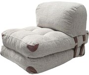 Πουφ Πολυθρόνα Αναδιπλούμενη Fold Teddy 383EVN1103 60x80x70cm Grey