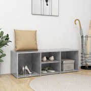vidaXL Παπουτσοθήκη / Πάγκος Γκρι Σκυρ. 105x35x35 εκ. από Μοριοσανίδα