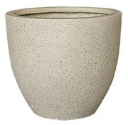 MarHome ΚΑΣΠΩ FIBER CLAY ΜΠΕΖ-ΓΡΑΝΙΤΗ ΣΤΡΟΓΓΥΛΟ ΜΕΣΑΙΟ Φ36x30cm 06-20708-M