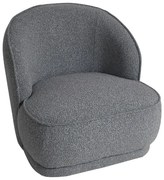 Artekko Cloud Γκρι Υφασμάτινη Μπουκλέ Πολυθρόνα (78x81x74)cm Artekko 735-2201-GL