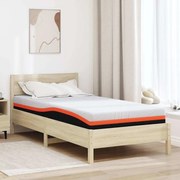 vidaXL Στρώμα Λευκό, Γκρι 90 x 190 cm Pěna