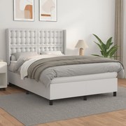 ΚΡΕΒΑΤΙ BOXSPRING ΜΕ ΣΤΡΩΜΑ ΛΕΥΚΟ 140X190ΕΚ.ΑΠΟ ΣΥΝΘΕΤΙΚΟ ΔΕΡΜΑ 3132496