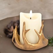 Διακοσμητικά κηροπήγια με χρυσά κέρατα!