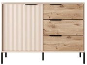 Μπουφές Rave L_RV_21s_b 104x82x40cm Beige-Natural