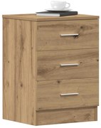 vidaXL Κομοδίνο Αρτισιανή Δρυς 38x35x55 εκ. από Επεξεργασμένο Ξύλο