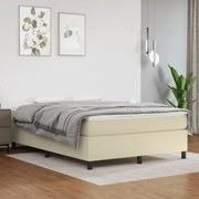 ΚΡΕΒΑΤΙ BOXSPRING ΜΕ ΣΤΡΩΜΑ ΚΡΕΜ 140X190ΕΚ. ΑΠΟ ΣΥΝΘΕΤΙΚΟ ΔΕΡΜΑ 3144604