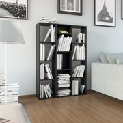 vidaXL Διαχωριστικό/Βιβλιοθήκη Μαύρο 100x24x140 εκ. από Μοριοσανίδα