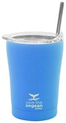 Ποτήρι-Θερμός Με Καλαμάκι Save The Aegean 01-12465 350ml Olympic Blue Estia