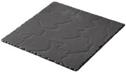 BASALT "MATT SLATE" SQUARE PLATE 25CM | Συσκευασία 6 τμχ