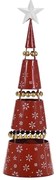 Χριστουγεννιάτικο Κωνικό Δέντρο Κόκκινο 60cm