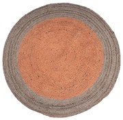 Καλοκαιρινό χαλί ροτόντα γιούτα Zaleti Rust 150 x 150 Στρόγγυλο