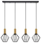 Φωτιστικό Οροφής Πολύφωτο Homelighting 77-8623 Gold