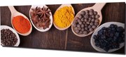 Πίνακας Καμβάς 762SYM1258 80x30cm Multi Wallity Οριζόντιοι Wood, Canvas