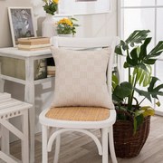 Μαξιλαροθήκη Διακοσμητική Teramo 01 Ecru Teoran 43X43 Cotton-Polyester
