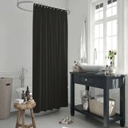 Κουρτίνα Μπάνιου BTLJK010BLK 180x200cm Black Max Home 180Πx200Υ Πολυέστερ