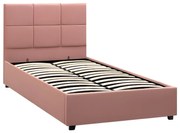 Κρεβάτι Μονό ArteLibre CLOUDREST Σάπιο Μήλο Ύφασμα 214x127.5x109cm (Στρώμα 120x200cm)