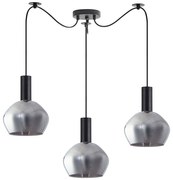 Φωτιστικό Οροφής Adept Tube 77-8492 50x50x300cm 3xE27 60W Black-Smoke Homelighting