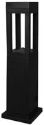 Εδάφους μοντέρνο 4γωνο πλαστικό D-286 BLACK  78CM GU10 Heronia 32-0106