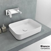 Νιπτήρας Πορσελάνης 50x36 Bianco Ceramica White 34050-300