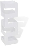Ομπρελοθήκη / Μπαστουνοθήκη Τετράγωνη Λευκή 48,5 εκ. Ατσάλινη - Λευκό
