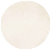 vidaXL Ψεύτικο Δέρμα Προβάτου Χαλί Tafalla Λευκό Ø 80 cm Πολυεστέρας