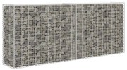 vidaXL Συρματοκιβώτιο Ασημί 85 x 30 x 200 εκ. από Γαλβανισμένο Χάλυβα