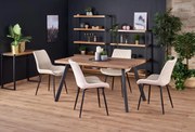 BERLIN extension table, walnut / black