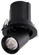 Φωτιστικό Οροφής - Σποτ Χωνευτό Virgo-S 60304 7W Led Φ9x9cm Black GloboStar