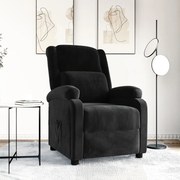 vidaXL Καρέκλα Γραφείου Ανακλινόμενη Μαύρη Βελούδινη
