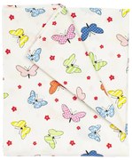 Σεντόνι Μεμονωμένο Μπεμπέ Βαμβακερό Λίκνου 80x110εκ. Butterfly 49 DimCol