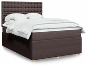 ΚΡΕΒΑΤΙ BOXSPRING ΜΕ ΣΤΡΩΜΑ ΣΚΟΥΡΟ ΚΑΦΕ 140X190 ΕΚ. ΥΦΑΣΜΑΤΙΝΟ 3292068