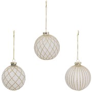 Χριστουγεννιάτικες Μπάλες (Σετ 3τμχ) A-S Glass Balls 184582