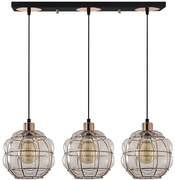 Φωτιστικό Οροφής - Ράγα Safderun 521SHN3322 73x23x111cm 3xE27 40W Copper Opviq