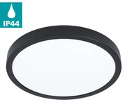 Πλαφονιέρα Μαύρη 28,5cm IP44 LED 20w 3000K 2400lm Eglo Fueva-5 99267