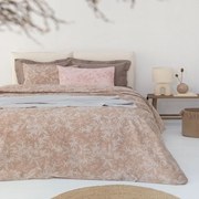 Σεντόνια FL6230 Με Λάστιχο (Σετ 3τμχ) Beige Palamaiki Μονό 110x230cm 100% Βαμβάκι