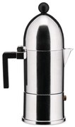 Καφετιέρα Espresso La Cupola A9095/1 B 70ml Silver-Black Alessi Αλουμίνιο