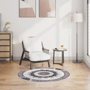 vidaXL Χαλί Πλενόμενο Αντιολισθητικό Πολύχρωμο Ø 120 εκ.