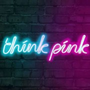 Διακοσμητικό Φωτιστικό Τοίχου Think Pink 395NGR1739 57x2x19cm Led 500lm 15,1W 7000K Blue-Pink Wallity